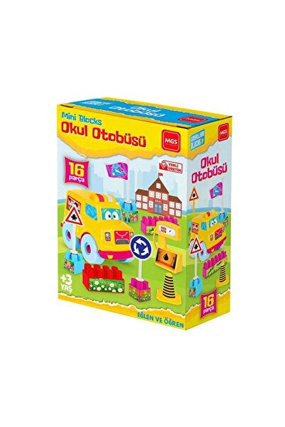 colezium School Bus Set 16 Pieces - Urt-10-3597 - 1 Pc