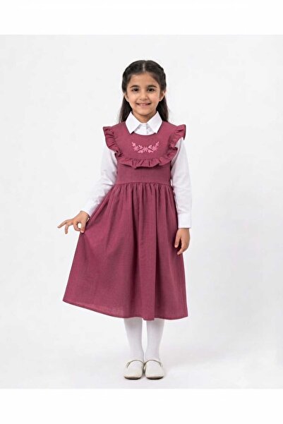DAY BY DAY Girls' Primary School Uniform Two-Piece with Belt