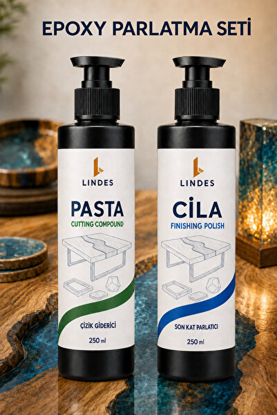 LINDES Epoksi Pasta Cila Parlatma Seti 2x250ml