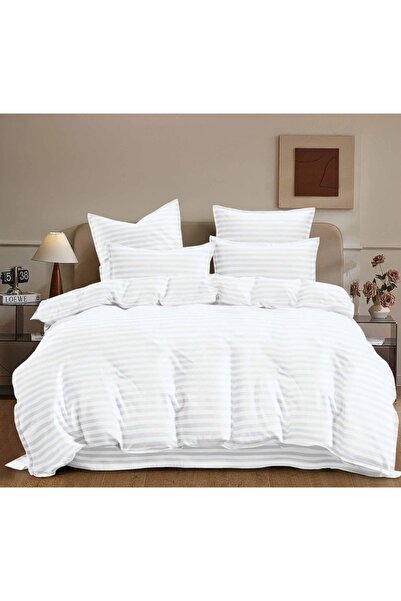CHIRASO Duvet Cover Set Top Bottom Set , 6 Pieces, DAMASK, Stretchy Sheet 180...