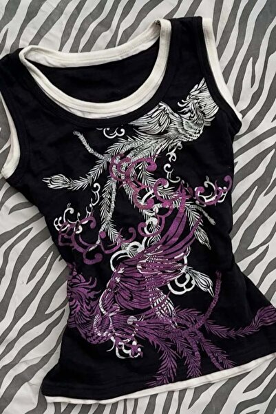 Köstebek Black Phoenix Blouse with White Stripes