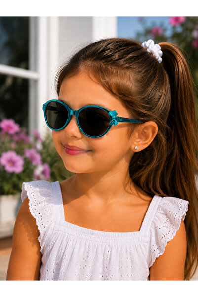 Bymiel Girls' Bow Detailed Uv400 Sunglasses