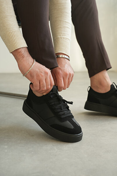Zerenyus Zrk-N010 Premium Black Daily Casual Men's Sports Shoes