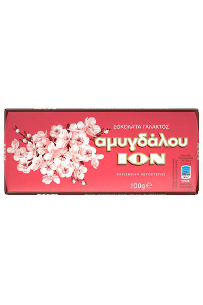 Ion ΙΟΝ ΣΟΚΟΛΑΤΑ ΓΑΛΑΚΤΟΣ ΑΜΥΓΔΑΛΟΥ 100gr. - (No 2219)