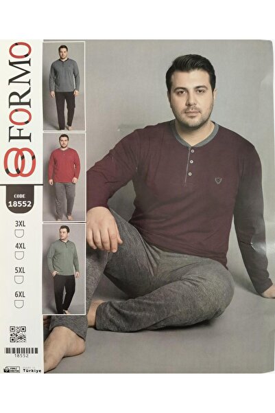 Erkek Battal-Büyük Beden %100 Pamuklu Pijama Takımı