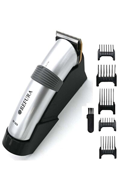 REVO Revoara Professional Rechargeable Hair Clipper with 5 Combs Silver Rf-609