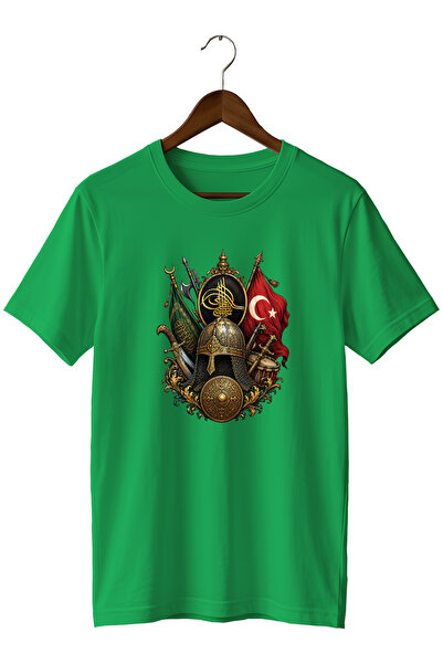 remonz Ottoman Empire Tughra and Warrior Symbols Printed Unisex T-Shirt – Des...