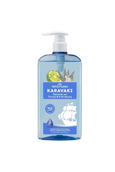 Papoutsanis KARAVAKI ΣΑΜΠΟΥΑΝ 600ml - (ΤΟΝΩΣΗ ΚΑΙ ΕΝΥΔΑΤΩΣΗ) (ΑΝΤΛΙΑ)