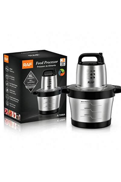 raf Professional Electric Chopper with Stainless Steel Bowl and Stainless Ste...