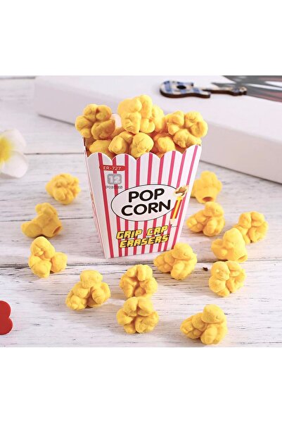 Toybox 12-Piece Popcorn Shape Erasers, Cute Stationery Pencil Rubbers & Pen T...