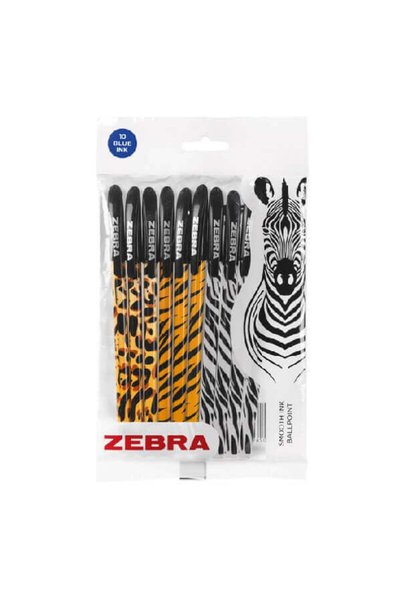 Bic ZEBRA ΣΤΥΛΟ DOODLERZ ANIMAL (10τεμ.) - (ΔΙΑΦΟΡΑ ΧΡΩΜΑΤΑ)