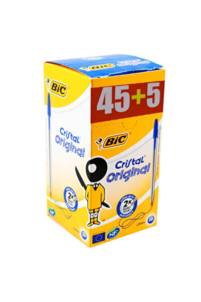 Bic ΣΤΥΛΟ CRISTAL ORIGINAL (50τεμ.) - (45+5 ΔΩΡΟ) (ΜΠΛΕ)