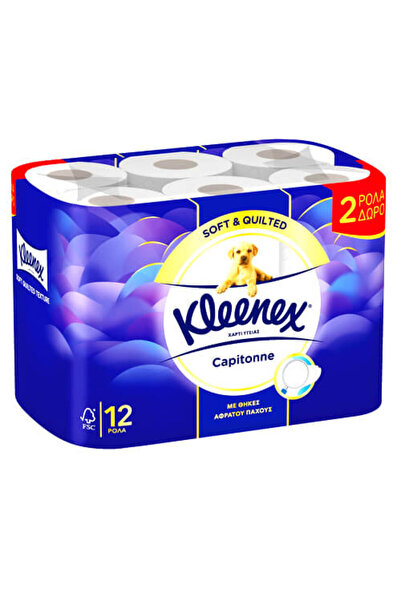 Kleenex CAPITONNE ΧΑΡΤΙ ΥΓΕΙΑΣ (12 ρολλα)