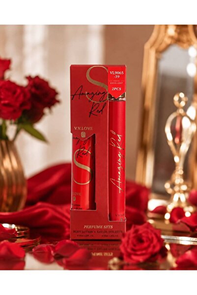 Montage Brands Set Cadou Amazing Red – Parfum & Loțiune de Corp 35 ml + 35 ml