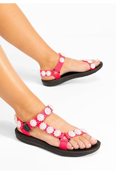 B T Shoes Σανδάλια χωρίς τακούνι Νούρσια φούξια