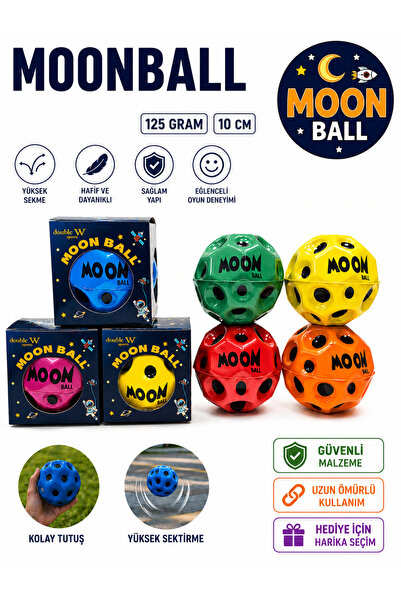 Miro Toys one size ekle Moonball Büyük Boy Zıplayan Top 10 cm – Yüksek Zıplam...