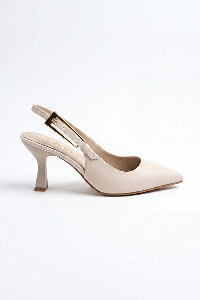 HAKKE Buckle Pointed Toe Stiletto Shoes