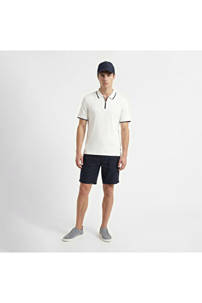 Nautica Erkek Beyaz Regular Fit Polo Yaka T-Shirt