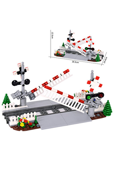 Choice FJJT022-1set MOC Creative Expert Ideas City Train Railing Crossing Rai...