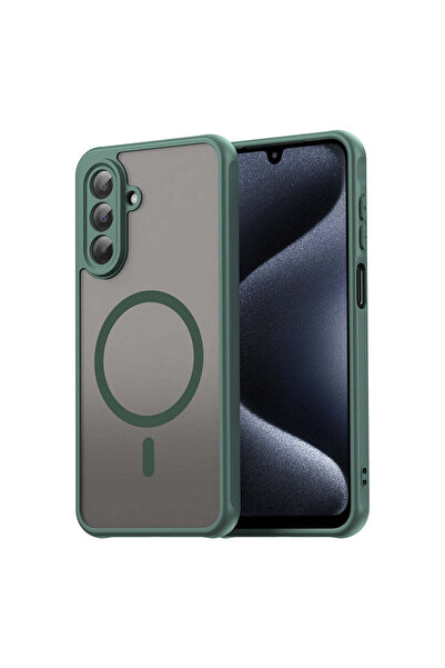 Techsuit Husă pentru Samsung Galaxy A17 5G, HaloFrost II MagSafe, mov - verde
