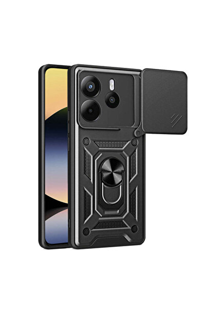 Techsuit Husă pentru Xiaomi Redmi Note 14 4G (Regional), Seria CamShield, alb...