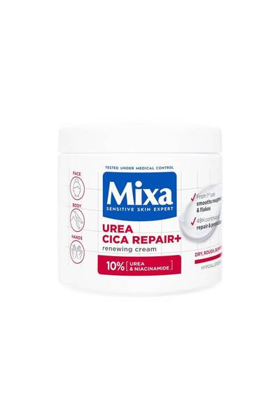 MİXA كريم إصلاح الجسم مع 10% يوريا وسيكا 400 مل