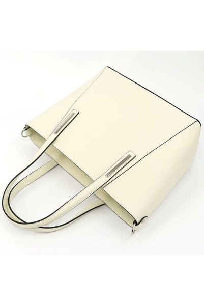GAI MATTIOLO High Quality Leather Handbag for Women, Beige, Medium