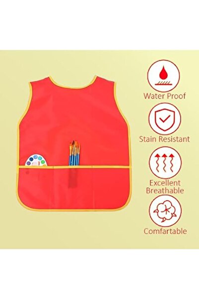Home Smart Apron for Kids Water proof and rust proof Apron, standard size with 3 long pockets.