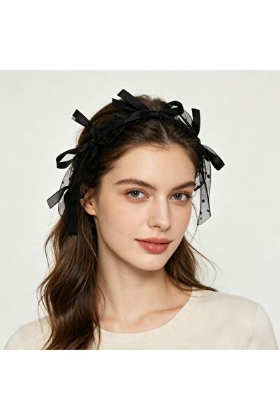 idei Decorative rigid headband with ornament, casual romantic style, random c...
