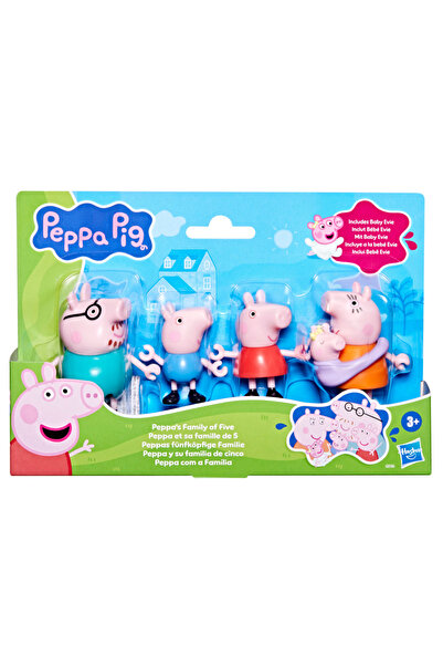 Peppa Pig Set de joaca cu 5 figurine Peppa Pig, Peppas Family, G0506