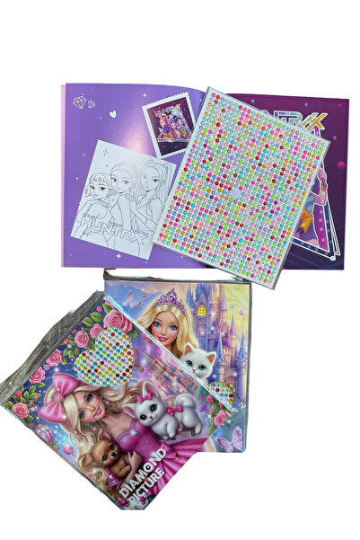 Kingdom of Books دفتر تلوين مع دايموند قلب Coloring Book and Diamond Heart