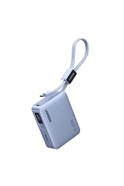 Ugreen Power Bank PB584 (75173B) - USB, Type-C cu cablu USB-C încorporat, Înc...