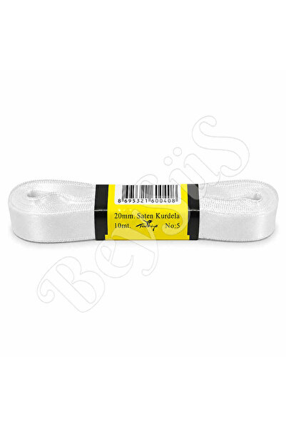 BeySüS Satin Ribbon 20 mm White