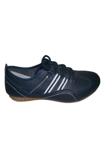 OEM Pantofi bleumarin, cusaturi trendy, perforatii rafinate si in tendinte