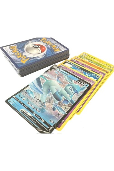 Pokemon TCG 50 Pcs Original Pokemon Cards 1 Rare Card