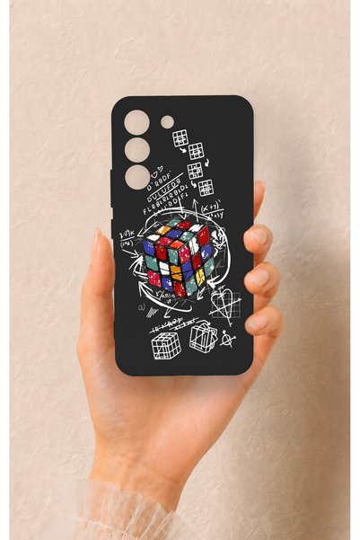 Vip Case Samsung S22 Compatible Rubik's Cube Patterned Silicone Case