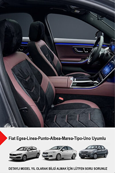 GM-DESIGN Arenza Series Luxury Car Seat Cover - (Compatible with Fiat Egea-Li...