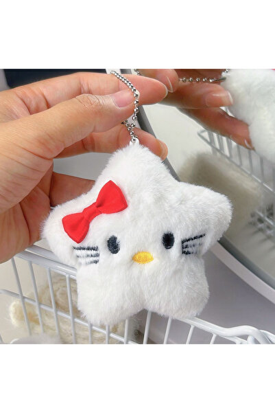 Choice Hello Kitty 5pcs Sanrio Star Plush Keychain Kawaii Cartoon Charm Cute ...