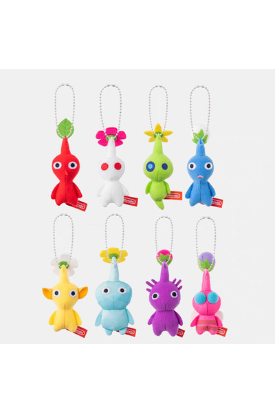 Choice8 Bandai 1pcs Pikmin 01-08 ~10cm Mini Plush Pikmin Doll Keychain Soft S...