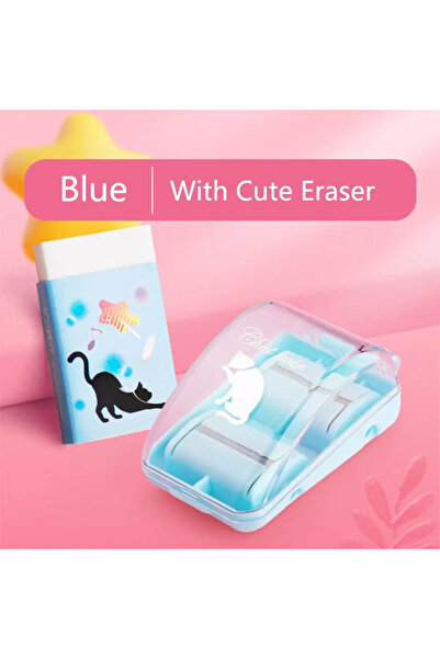Choice1 Blue Mini Eraser Crumb Collectors Portable Desktop Vacuum Cleaner Wit...