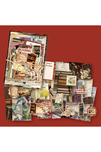 Choice1 3 100 sheet Creative Scrapbook Vintage Materials Paper Combo Kit DIY ...