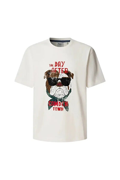 Evendi T-Shirt - Λευκό - Χαλαρή εφαρμογή