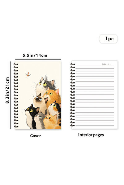 Choice 1pc Healing Cat themed Notebook 1pc, Blank Lined Pages, Ideal Gift for...