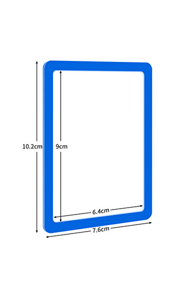 Choice7 Blue Superior 5 Piece Card Sleeve, Hard Plastic Construction, Anti-Dr...