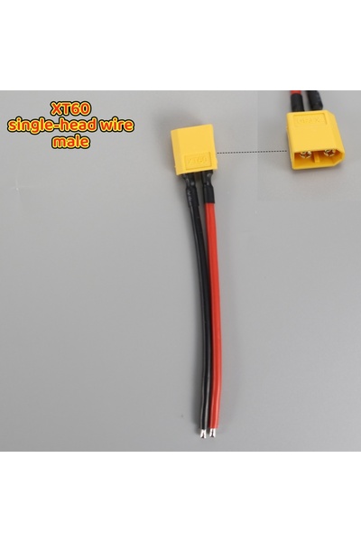 Choice 1 قطعة موصل XT60 ذكر/أنثى مع سلك سيليكون 14 AWG، كابل موصل XT60 مزدوج E
