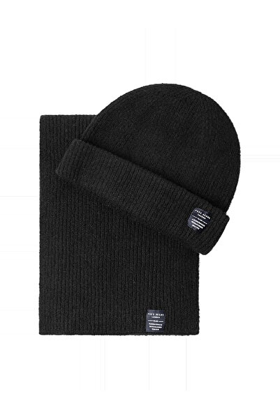 Evendi Set caciula si fular, Negru