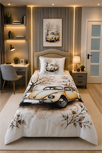 AYBERK HOME TEXTİLE Vozvoz Digital Printed 100% Cotton Single Duvet Cover Set...