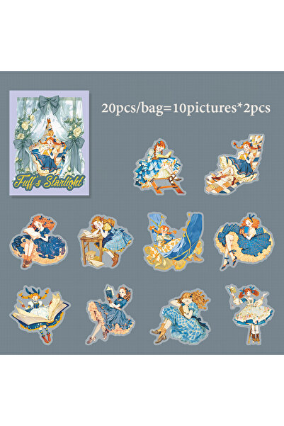 Choice3 S32217-4 ماركة Mr.Paper، 20 قطعة/عبوة، ملصقات مقاومة للماء من مادة PE...