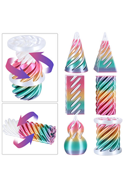 Choice4 TGB-TTL03BIG 3D Printed Spiral Cone Fidget Toy Impossible Passthrough...