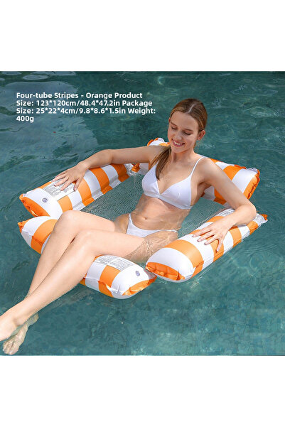 Choice3 WDF0206 4 Tubes Inflatable Pool Float Thickened PVC Anti Rollover Wat...